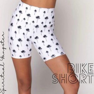 NWT SG Palm Print Studio Bike Short